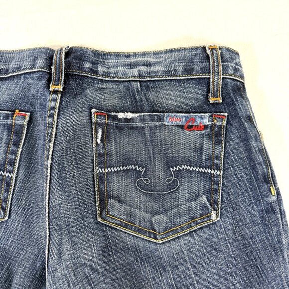 Blue Cult Low Rise Boot Cut Jeans Pants Women's 30" Waist Blue Medium Wash USA - Picture 1 of 7